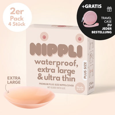 Doppel Pack Plus Size Nippelcover COLOR NUDE (2 Paar) 4 St.