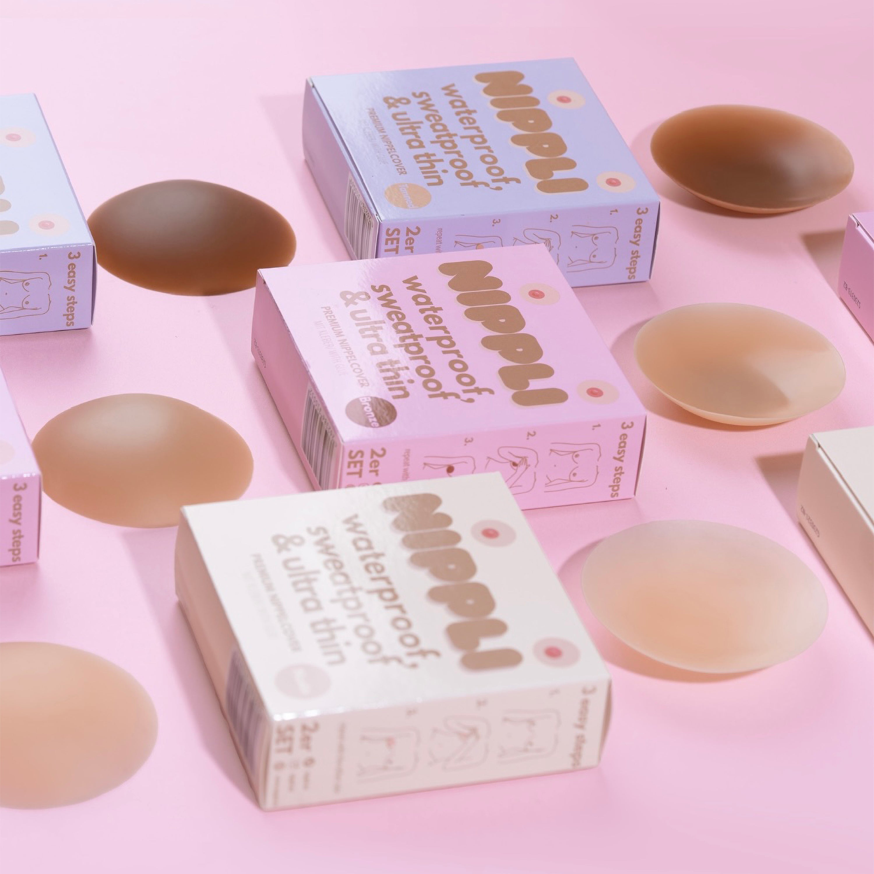 Copricapezzoli COLOR NUDE confezione doppia (2 paia) 4 pezzi