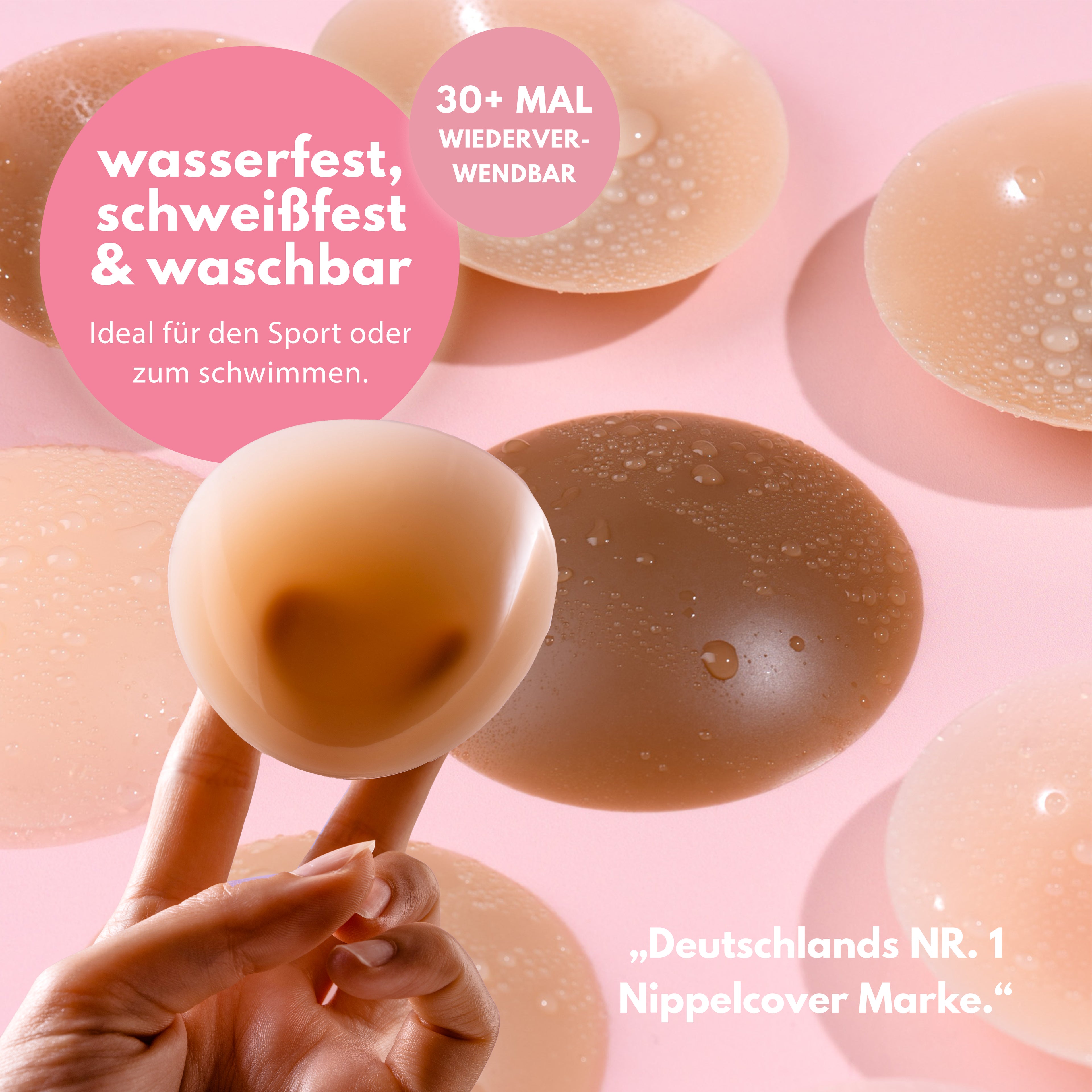 Doppel Pack Nippelcover COLOR TANNED (2 Paar) 4 St.