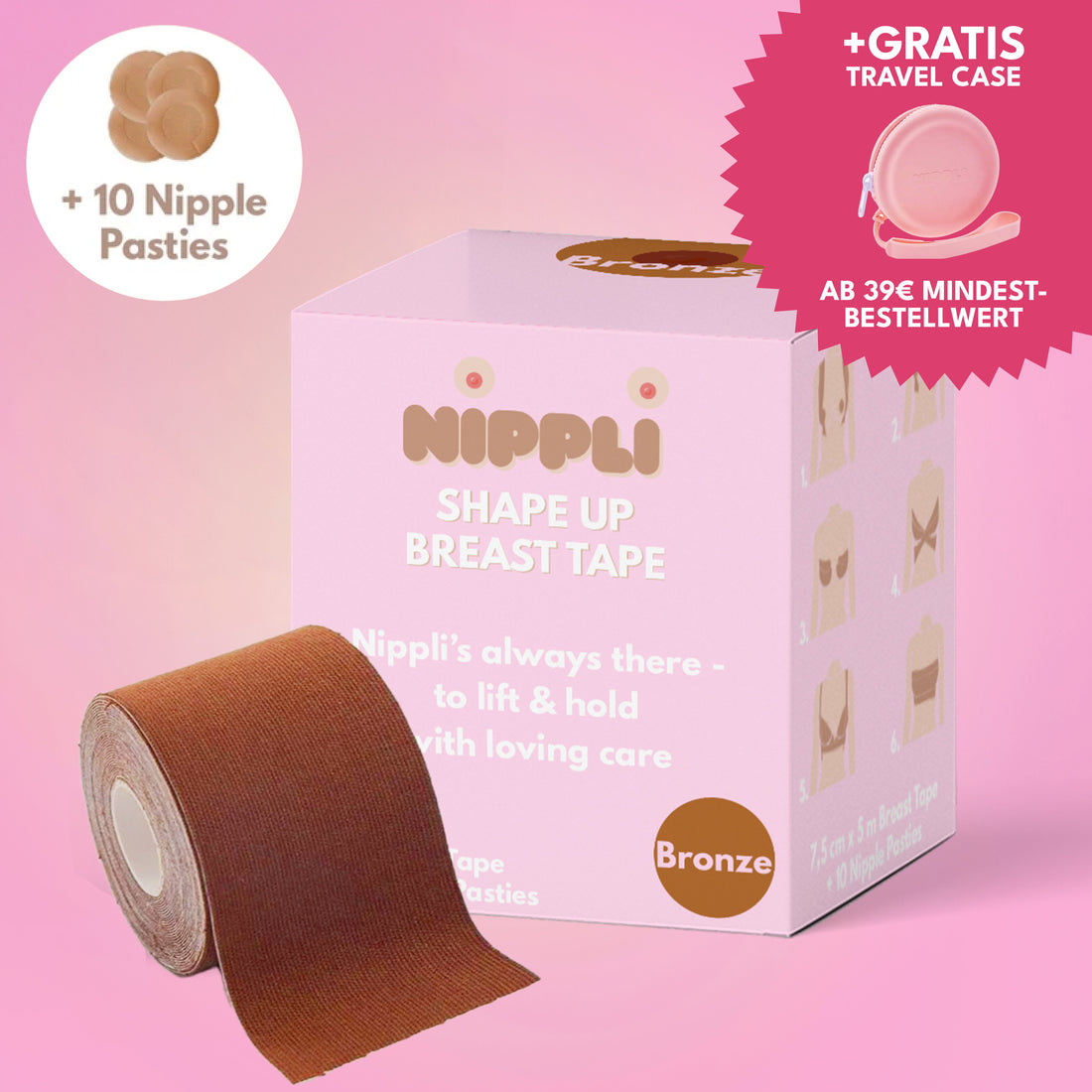 Shape Up Breast Tape BRONZO