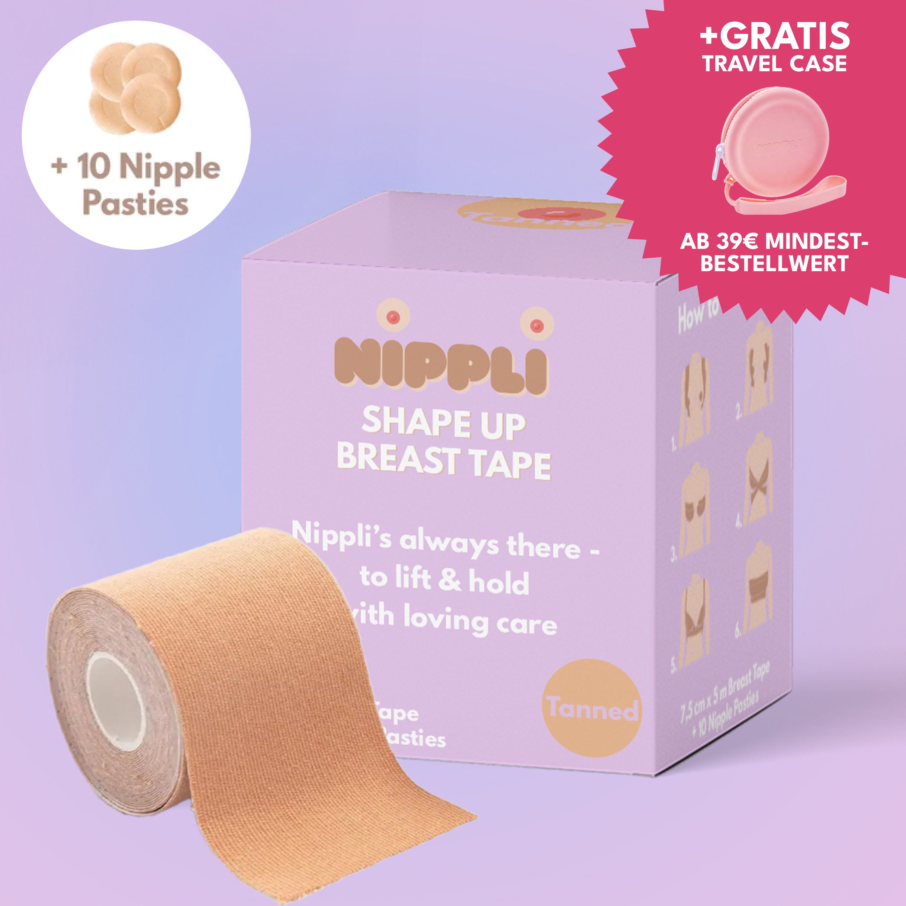 Nastro per il seno Shape Up ABBRONZATO