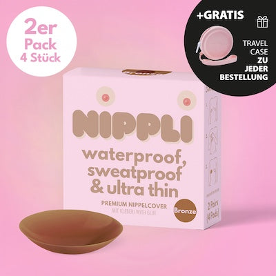 Copricapezzoli doppio COLORE BRONZO (2 paia) 4 pezzi