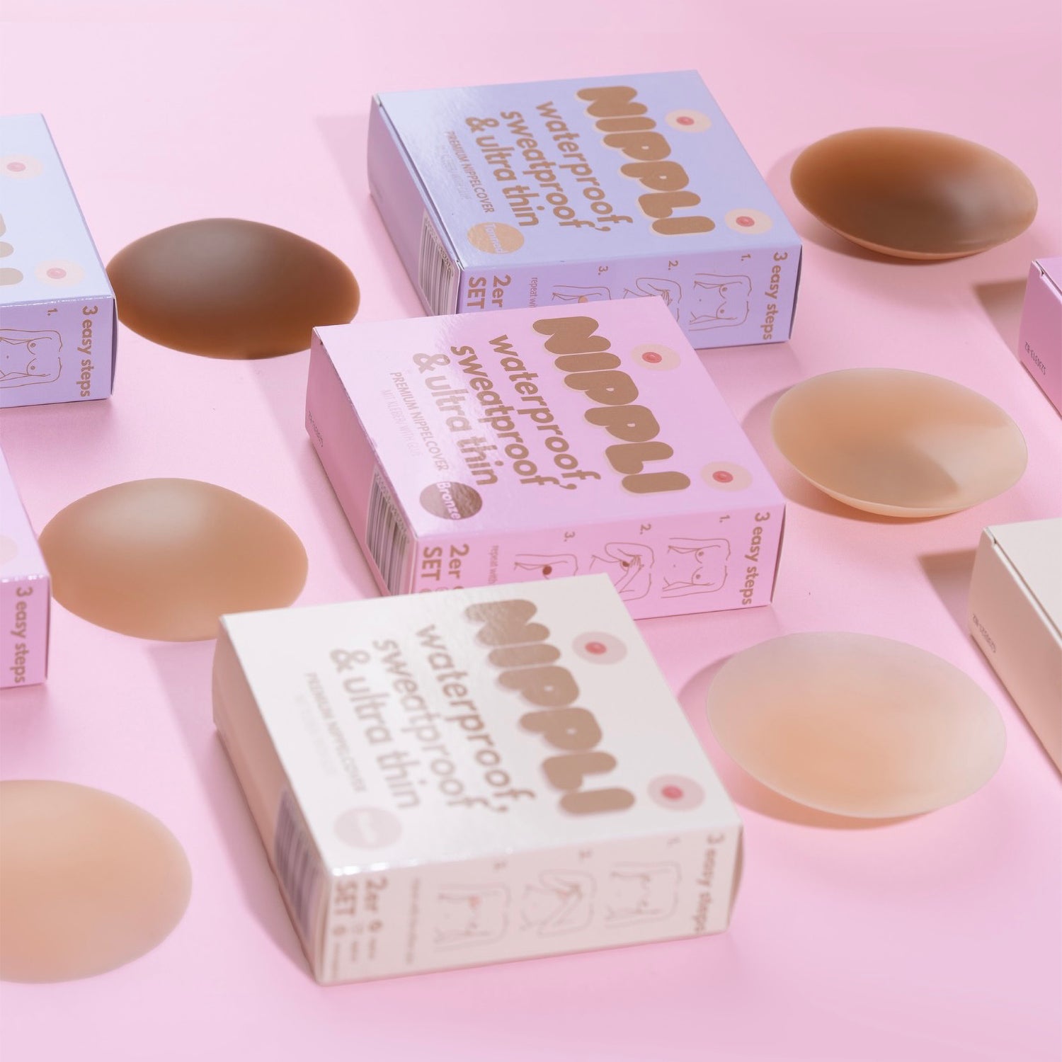 Copricapezzoli COLOR NUDE confezione doppia (2 paia) 4 pezzi