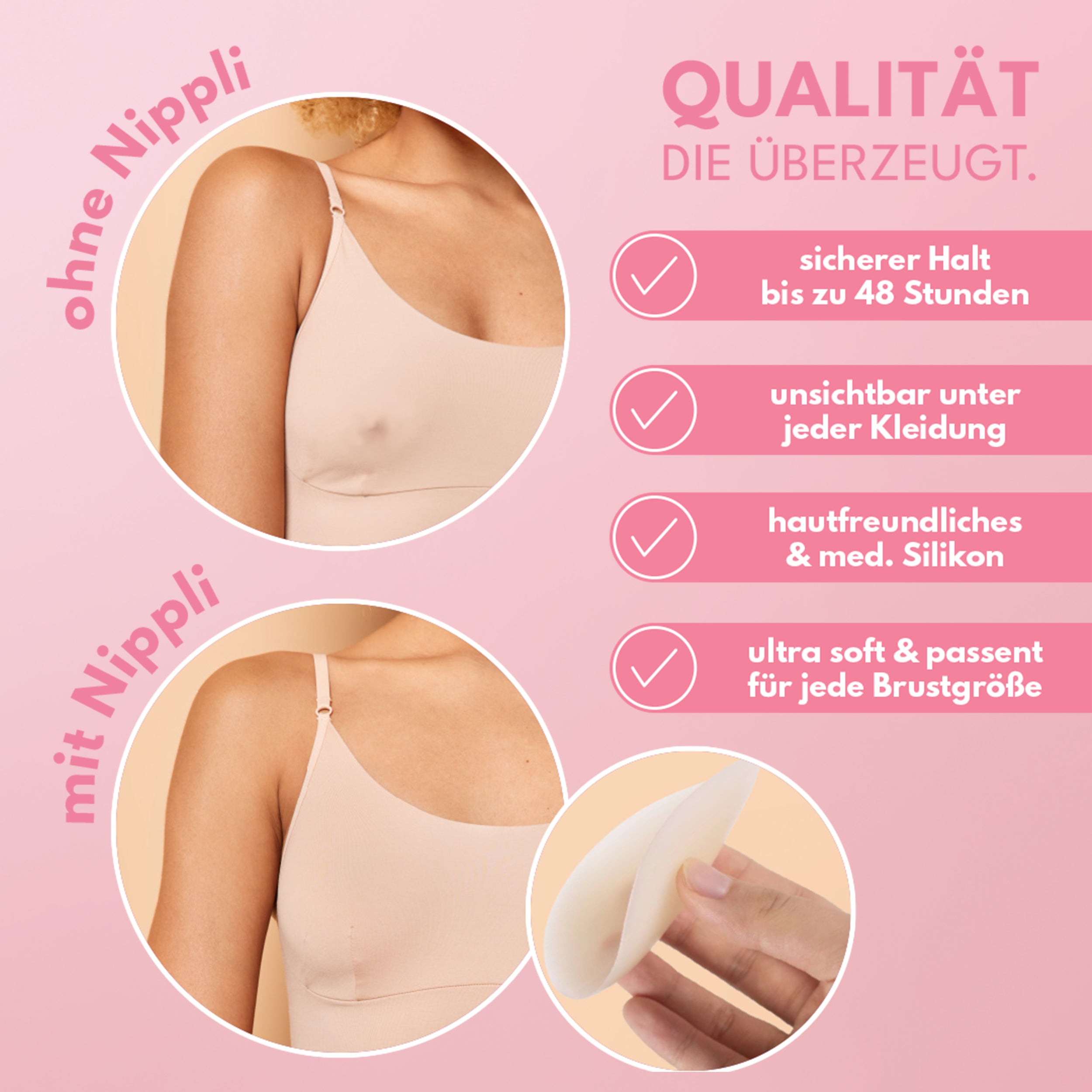 Copricapezzoli COLOR NUDE confezione doppia (2 paia) 4 pezzi