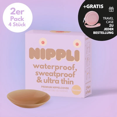 Confezione doppia di copricapezzoli COLOR TANNED (2 paia) 4 pezzi.