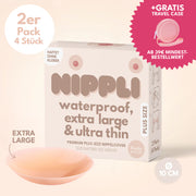 Copricapezzoli taglie forti confezione doppia COLORE NUDE (2 paia) 4 pezzi.