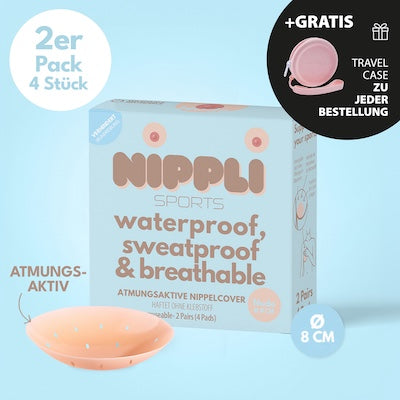 Copricapezzoli traspiranti (2 paia) 4 pezzi.